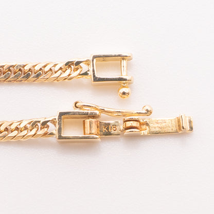 【新品仕上げ中古】K18 18金 喜平ネックレス (6面カットダブル) 50cm/10.1g 造幣局刻印あり（ホールマーク）kihei