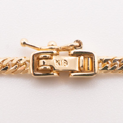 【新品仕上げ中古】K18 18金 喜平ネックレス (6面カットダブル) 50cm/10.1g 造幣局刻印あり（ホールマーク）kihei