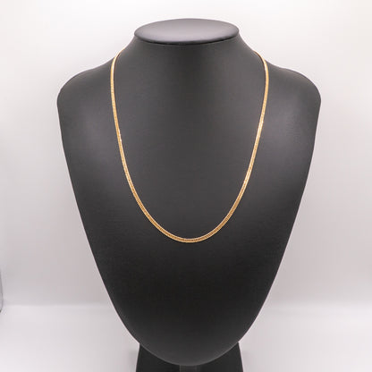 【新品仕上げ中古】K18 18金 喜平ネックレス (6面カットダブル) 50cm/10.1g 造幣局刻印あり（ホールマーク）kihei