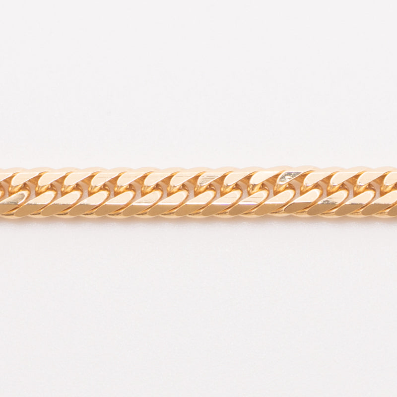 【新品仕上げ中古】K18 18金 喜平ブレスレット (6面カットダブル) 17cm/10.2g 造幣局刻印あり（ホールマーク）kihei