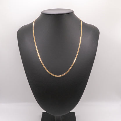 【新品仕上げ中古】K18 18金 喜平ネックレス (6面カットダブル) 50cm/10.3g 造幣局刻印あり（ホールマーク）kihei