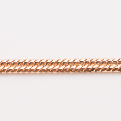 【新品仕上げ中古】K18 18金 ローズゴールド喜平ネックレス (12面カットトリプル) 50cm/12.9g 造幣局刻印あり（ホールマーク）kihei