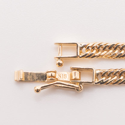 【新品仕上げ中古】K18 18金 喜平ネックレス (12面カットトリプル) 45cm/11.4g 造幣局刻印あり（ホールマーク）kihei