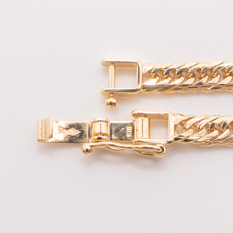 【新品仕上げ中古】K18 18金 喜平ネックレス (14面Mカットトリプル) 50cm/20.2g 造幣局刻印あり（ホールマーク）kihei