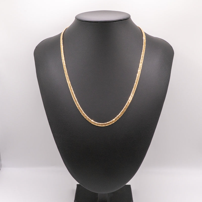 【新品仕上げ中古】K18 18金 喜平ネックレス (14面Mカットトリプル) 50cm/20.2g 造幣局刻印あり（ホールマーク）kihei