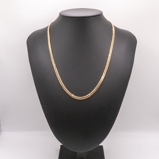 【新品仕上げ中古】K18 18金 喜平ネックレス (14面Mカットトリプル) 50cm/20.2g 造幣局刻印あり（ホールマーク）kihei