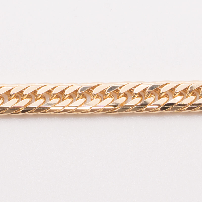 【新品仕上げ中古】K18 18金 喜平ブレスレット (14面Mカットトリプル) 19cm/10.8g 造幣局刻印あり（ホールマーク）kihei