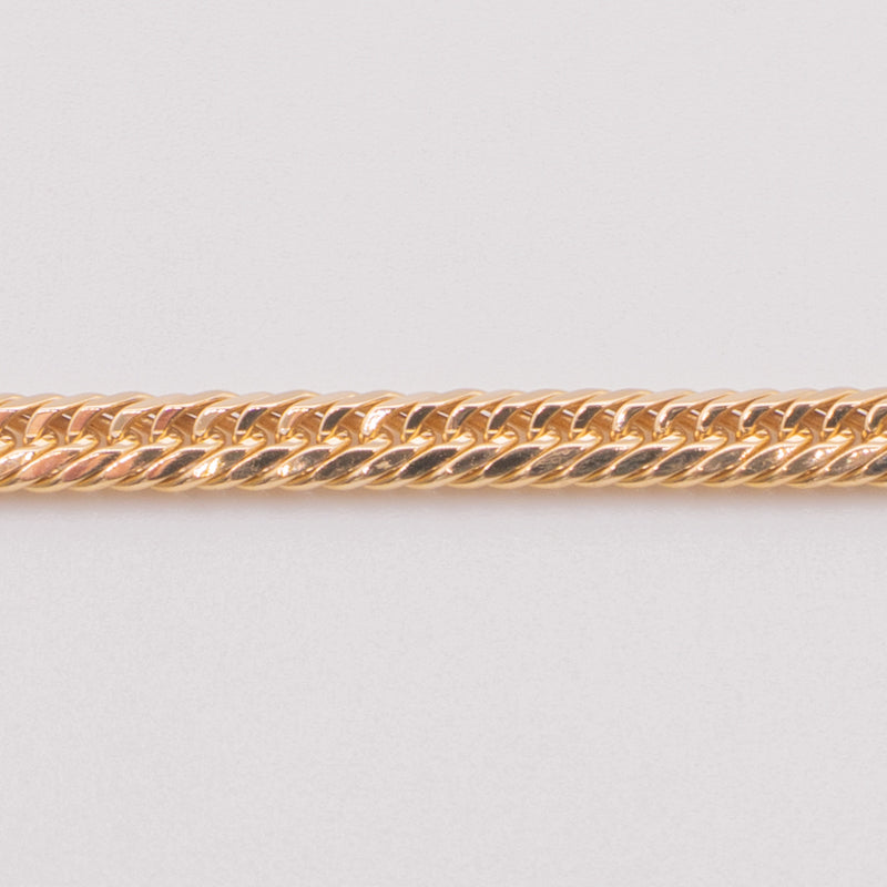 【新品仕上げ中古】K18 18金 喜平ブレスレット (8面カットトリプル) 18cm/8g 造幣局刻印あり（ホールマーク）kihei