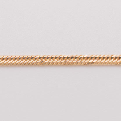 【新品仕上げ中古】K18 18金 喜平ネックレス(6面カットダブル) 40cm/10.1g 造幣局刻印あり（ホールマーク）kihei