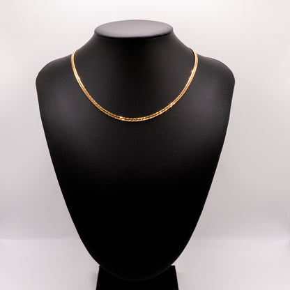 【新品仕上げ中古】K18 18金 喜平ネックレス(6面カットダブル) 40cm/10.1g 造幣局刻印あり（ホールマーク）kihei