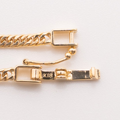 【新品仕上げ中古】K18 18金 喜平ネックレス(6面カットダブル) 50cm/10g 造幣局刻印あり（ホールマーク）kihei