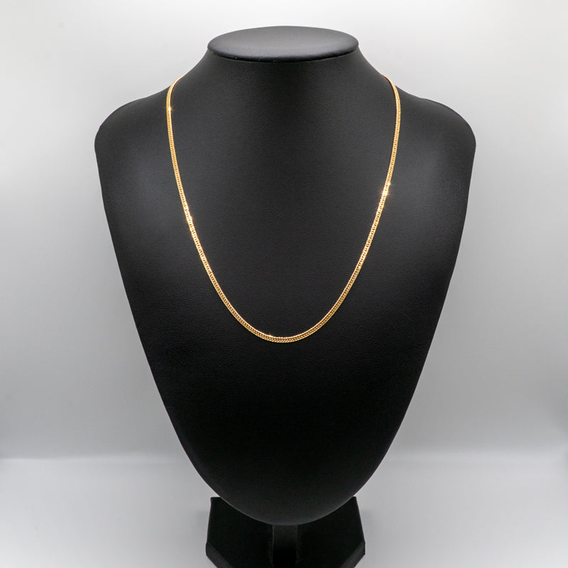 【新品仕上げ中古】K18 18金 喜平ネックレス(6面カットダブル) 50cm/10g 造幣局刻印あり（ホールマーク）kihei