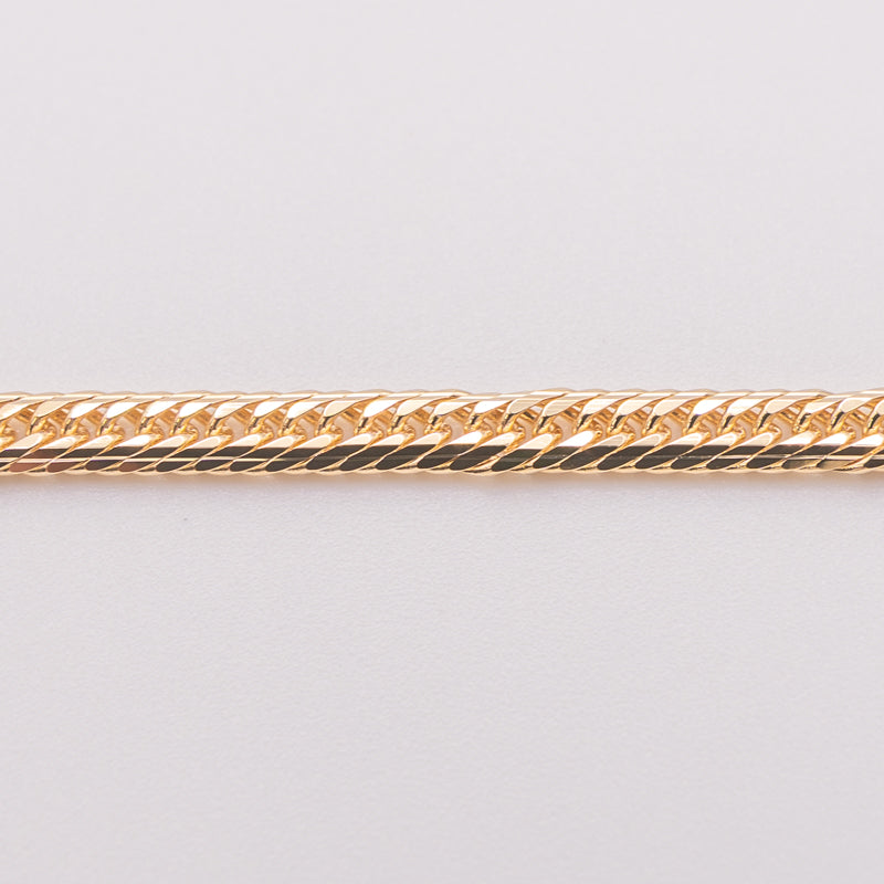 【新品仕上げ中古】K18 18金 喜平ブレスレット(14面Mカット) 18cm/8.2g 造幣局刻印あり（ホールマーク）