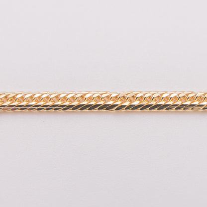 【新品仕上げ中古】K18 18金 喜平ブレスレット(14面Mカット) 18cm/8.2g 造幣局刻印あり（ホールマーク）