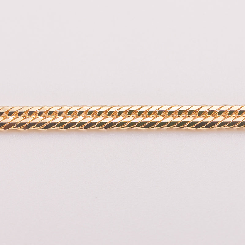 【新品仕上げ中古】K18 18金 喜平ネックレス(12面カットトリプル) 50cm/25.8g 造幣局刻印あり（ホールマーク）