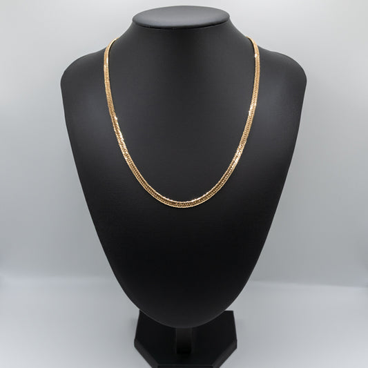 【新品仕上げ中古】K18 18金 喜平ネックレス(12面カットトリプル) 50cm/25.8g 造幣局刻印あり（ホールマーク）