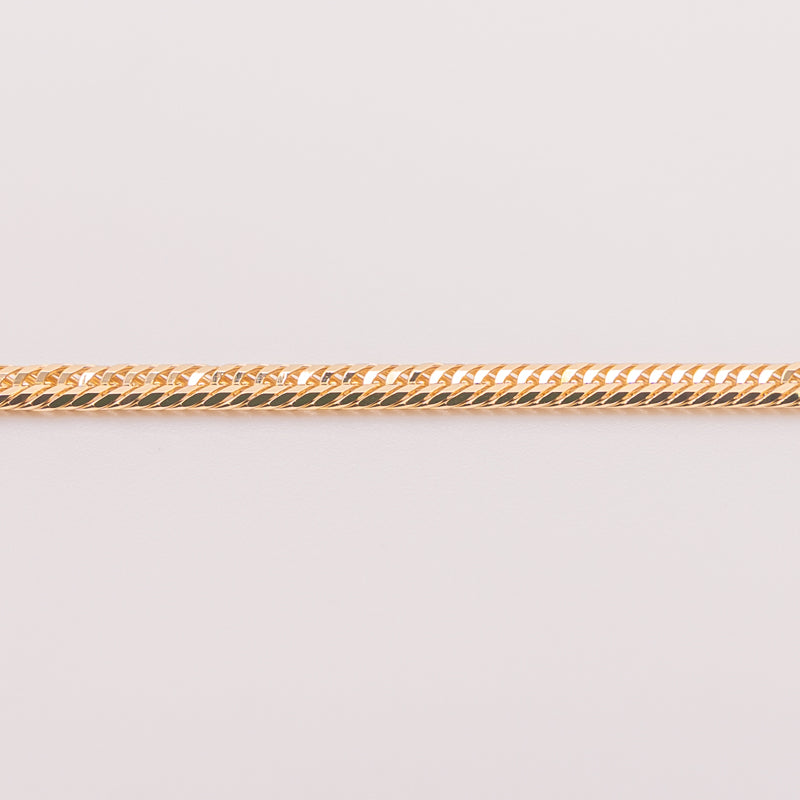 【新品仕上げ中古】K18 18金 喜平ネックレス(12面カットトリプル) 50cm/12.5g 造幣局刻印あり（ホールマーク）