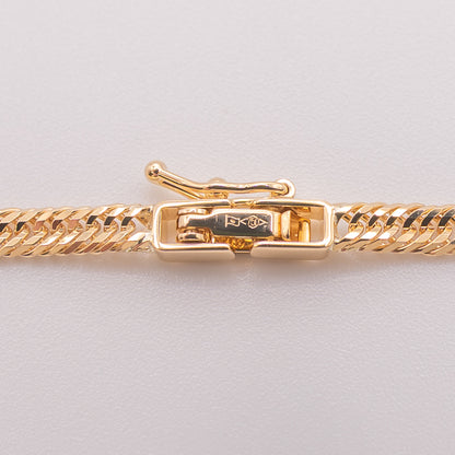 【新品仕上げ中古】K18 18金 喜平ネックレス(12面カットトリプル) 50cm/12.5g 造幣局刻印あり（ホールマーク）