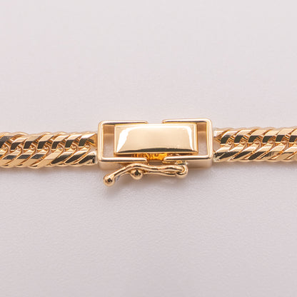 【新品仕上げ中古】K18 18金 喜平ネックレス(12面カットトリプル) 18cm/10.1g 造幣局刻印あり（ホールマーク）