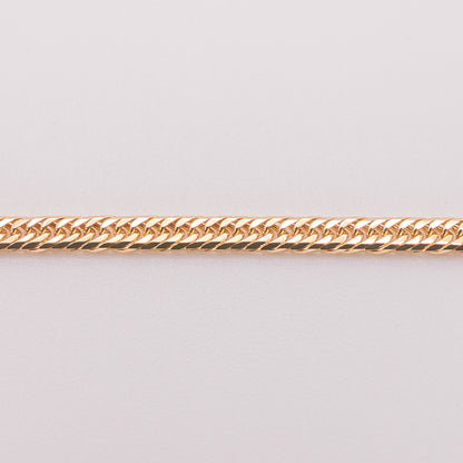 【新品仕上げ中古】K18 18金 喜平ネックレス(8面カットトリプル) 17cm/4.9g 造幣局刻印あり（ホールマーク）