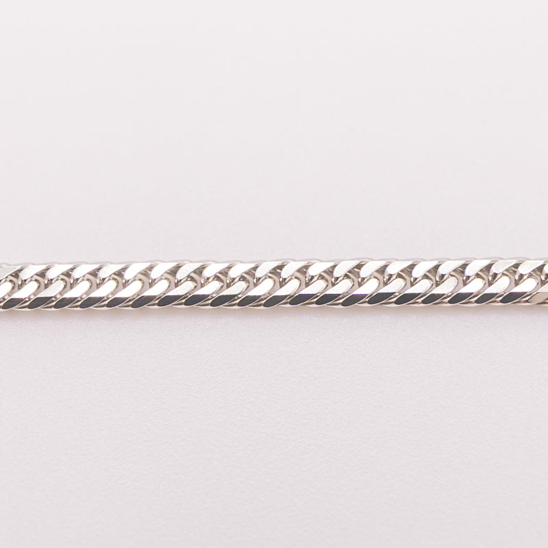 【新品仕上げ中古】Pt850 プラチナ喜平ネックレス(6面カットダブル) 50cm/20.4g 造幣局刻印あり（ホールマーク）