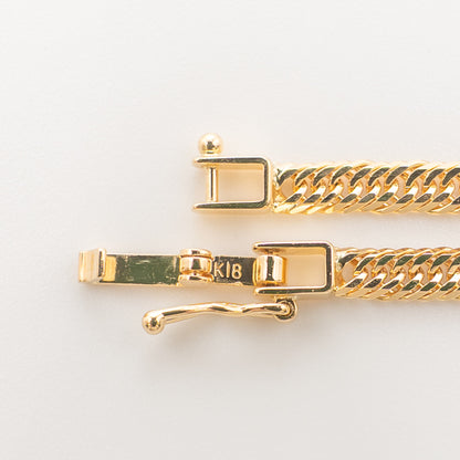 【新品仕上げ中古】K18 18金 喜平ネックレス(12面カットトリプル) 50cm/12.5g 造幣局刻印あり（ホールマーク）