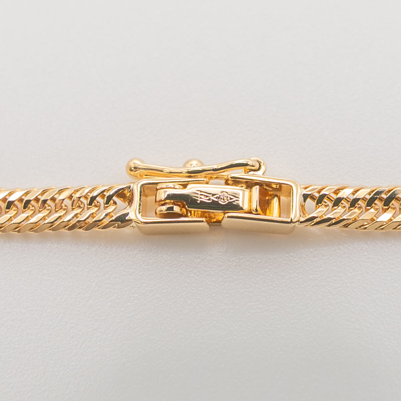 【新品仕上げ中古】K18 18金 喜平ネックレス(12面カットトリプル) 50cm/12.5g 造幣局刻印あり（ホールマーク）