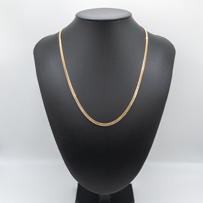 【新品仕上げ中古】K18 18金 喜平ネックレス(12面カットトリプル) 50cm/12.5g 造幣局刻印あり（ホールマーク）