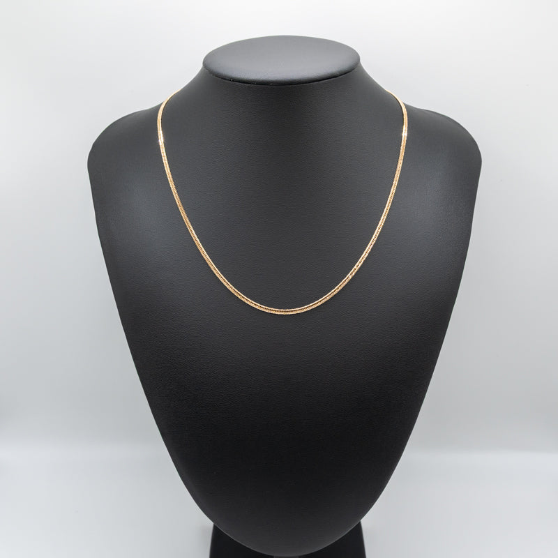 【新品仕上げ中古】K18 18金 喜平ネックレス(12面カットトリプル) 45cm/5.7g 造幣局刻印あり（ホールマーク）