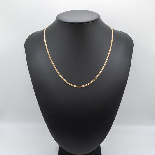 【新品仕上げ中古】K18 18金 喜平ネックレス(12面カットトリプル) 45cm/5.7g 造幣局刻印あり（ホールマーク）