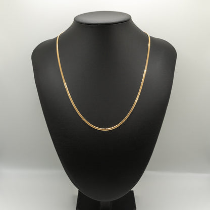 【新品仕上げ中古】K18 18金 喜平ネックレス(6面カットダブル) 50cm/10.2g 造幣局刻印あり（ホールマーク）