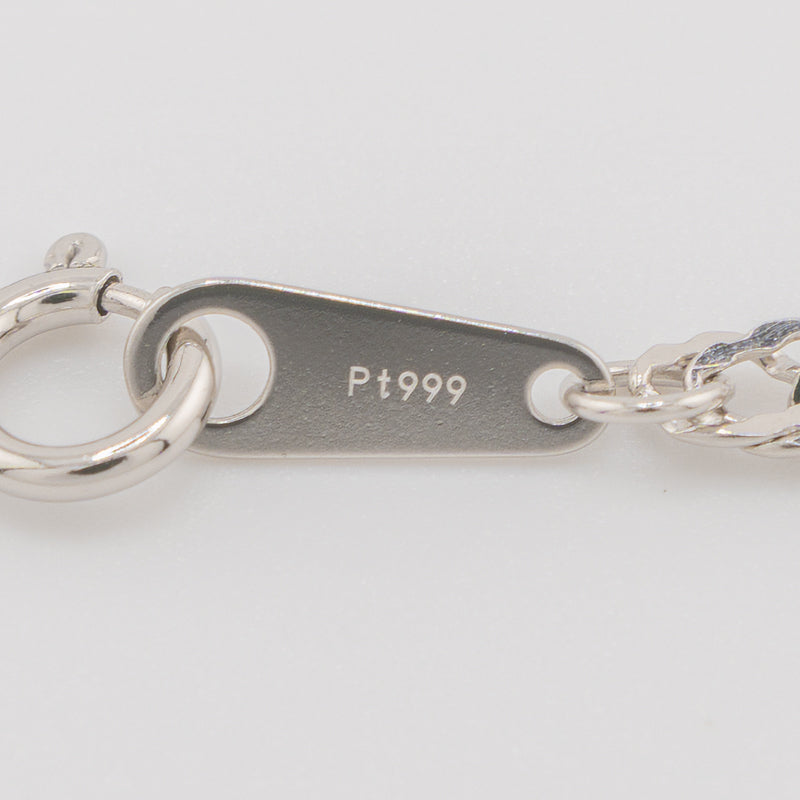 【新品】Pt999 純プラチナ スクリューチェーンネックレス 50cm/10g 造幣局刻印あり（ホールマーク）