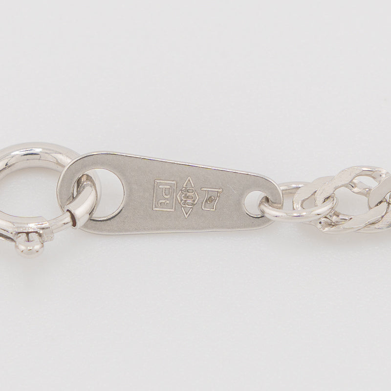 【新品】Pt999 純プラチナ スクリューチェーンネックレス 50cm/10g 造幣局刻印あり（ホールマーク）