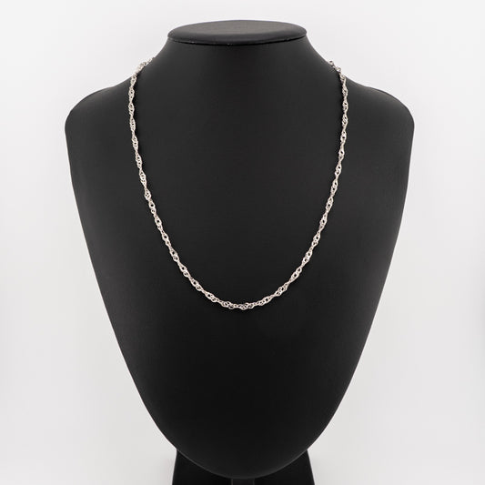 【新品】Pt999 純プラチナ スクリューチェーンネックレス 50cm/10g 造幣局刻印あり（ホールマーク）