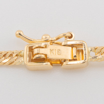 【新品仕上げ中古】K18 18金 喜平ネックレス(12面カットトリプル) 45cm/6.9g 造幣局刻印あり（ホールマーク）kihei