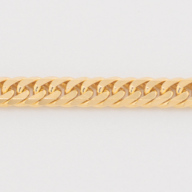 【新品仕上げ中古】K18 18金 喜平ブレスレット (6面カットダブル) 18cm/7g 造幣局刻印あり（ホールマーク）kihei