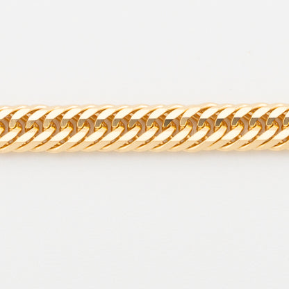 【新品仕上げ中古】K18 18金 ブレスレット (12面カットトリプル) 18cm/5.1g 造幣局刻印あり（ホールマーク）